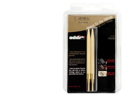 Addi Click - Bamboo Needle Tips