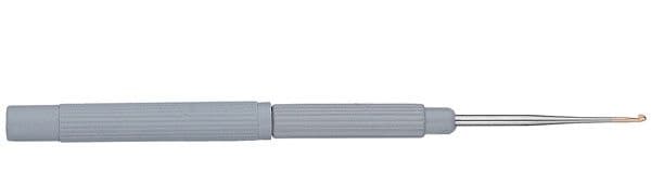 Fine steel ADDI crochet hook with handle