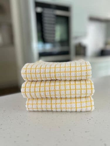 3 x 100% Cotton Terry Tea Towels