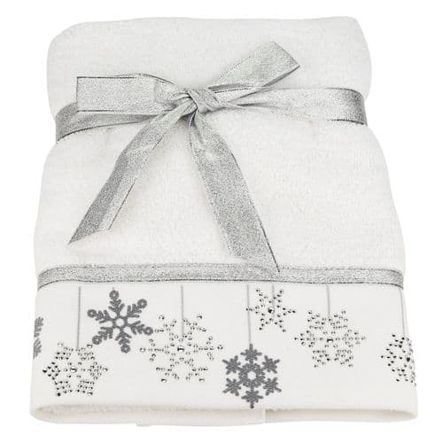 Baubles Embroidered Hand Towel 50 x 75 cm