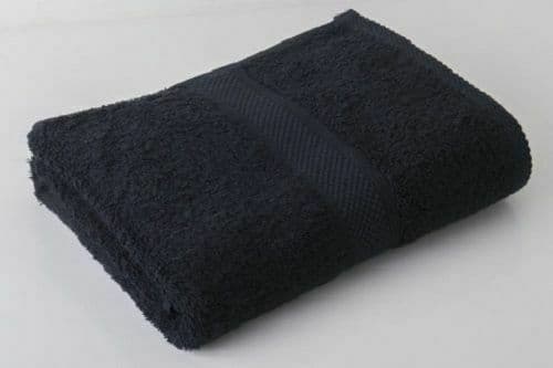 Black 100% Cotton Towel 500 Gsm