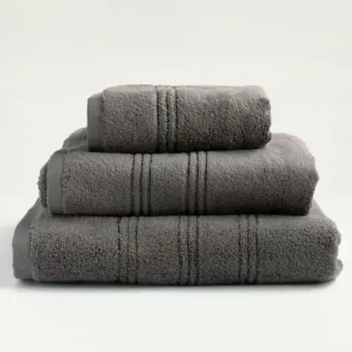 Charcoal 6 Piece Zero Twist Towel Bale 600 GSM