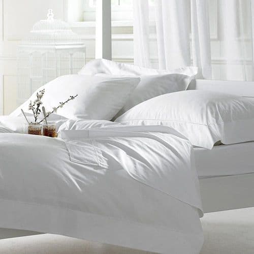 Classic White 100% Cotton Flat Sheet 200 Thread Count