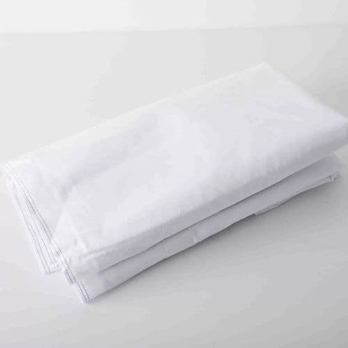 Cotton Rich Breathable & Cool Hotel/B&B/Care Home Quality Flat Top Sheet, 70% Cotton - 30% Polyester