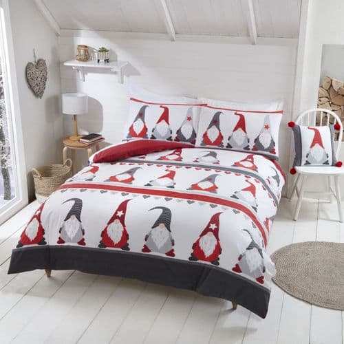 Festive Gonks Polycotton Duvet Cover Set