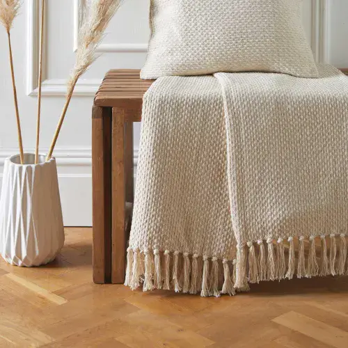 Throw Hayden by Drift Home in Cream
