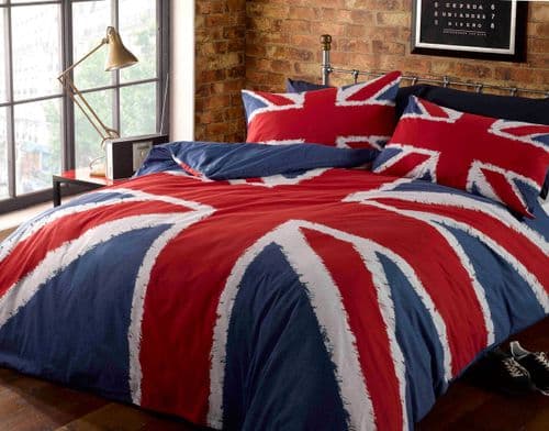 Union Jack Polycotton Duvet Cover Set