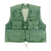 10 POCKET MESH VEST OLIVE GREEN MEDIUM NEW