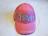 100% BITCH EMBROIDERED BASEBALL CAP