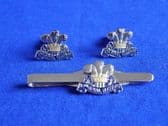 10th ROYAL HUSSARS CUFF LINK AND TIE GRIP / CLIP SET