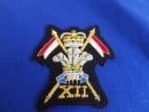 12th ( PRINCE OF WALES'S ) ROYAL LANCERS BLAZER BADGE