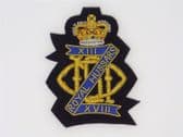 13th / 18th ROYAL HUSSARS BLAZER BADGE