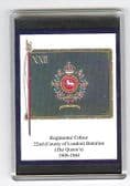 22nd BATTALION ( QUEEN'S ) COLOURS 1909 FRIDGE MAGNET L
