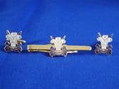 3rd CARIBINIERS ( PRINCE OF WALES'S DRAGOON GUARDS ) CUFF LINK AND TIE CLIP SET