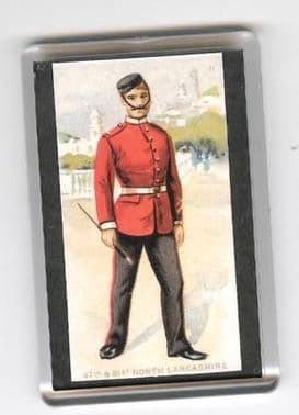 47th & 81st NORTH LANCASHIRE 1900 FRIDGE MAGNET