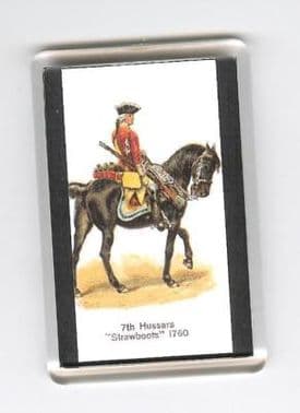 7th HUSSARS UNIFORM 1760 FRIDGE MAGNET