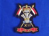 9th / 12th ( PRINCE OF WALES'S ) ROYAL LANCERS BLAZER BADGE