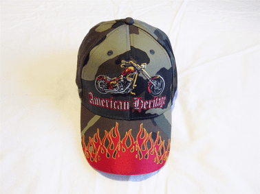 AMERICAN HERITAGE CHOOPER EMBROIDERED BASEBALL CAP IN CAMMO
