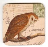 BARN OWL COASTER