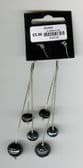 BLACK DROP EAR RINGS ( FJ8 )