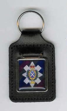 BLACK WATCH LEATHER KEY FOB