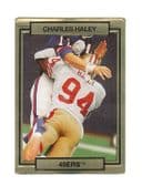 CHARLES HALEY SAN FRANCISCO 49ER'S 1990 TRADING CARD #243 WITH 3D EFFECT