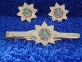 CHESHIRE REGIMENT CUFF LINKS AND TIE GRIP / CLIP SET