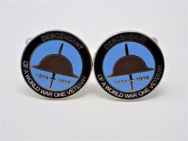 DESCENDANT OF A WORLD WAR ONE VETERAN CUFF LINKS