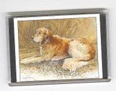 GOLDERN RETRIEVER LARGE FRIDGE MAGNET 6