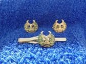 GORDON HIGHLANDERS CUFF LINKS AND TIE GRIP / CLIP SET (G)