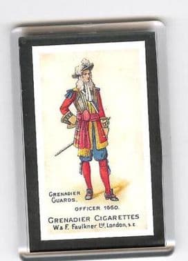 GRENADIER GUARDS OFFICERS UNIFORM IN 1660 FRIDGE MAGNET