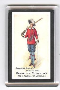 GRENADIER GUARDS PRIVATES UNIFORM IN 1660 FRIDGE MAGNET