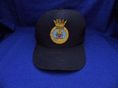 HMS ARK ROYAL ( RN ) BASEBALL CAP WITH A BULLION WIRE BADGE