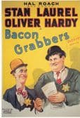 LAUREL AND HARDY BACON GRABBERS ( 1929 ) POSTCARD