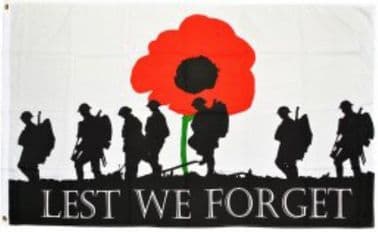 LEST WE FORGET BRITISH ARMY 3FT X 2FT