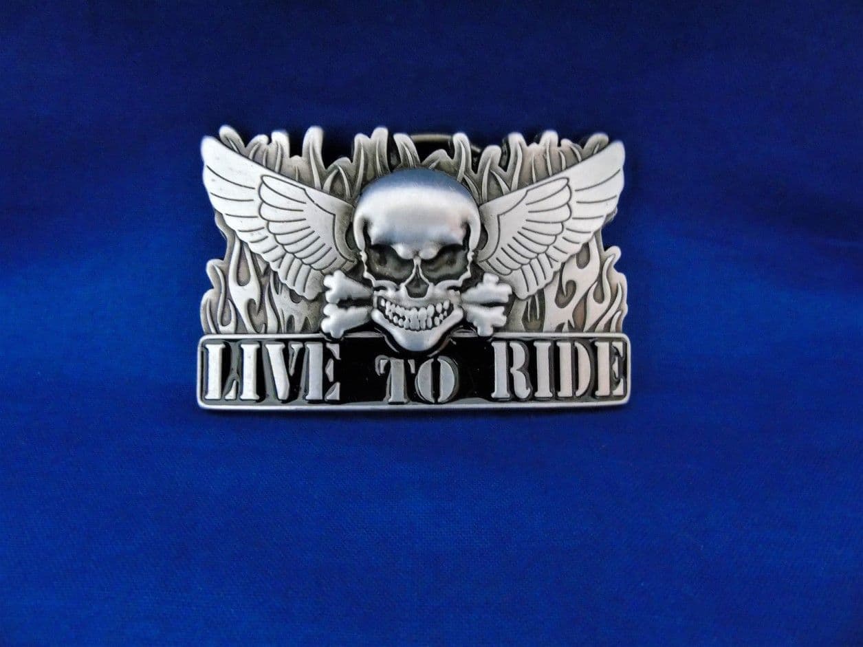 LIVE TO RIDE BELT BUCKLE