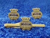 MERCHANT NAVY CUFF LINK AND TIE GRIP / CLIP GIFT SET