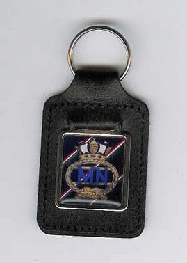 MERCHANT NAVY LEATHER KEY FOB
