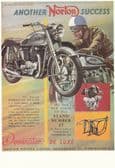 NORTON DOMINATOR 1952 POSTCARD