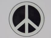 PEACE SIGN 3D EFFECT FRIDGE MAGNET
