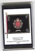 QUEEN'S OWN CAMERON HIGHLANDERS 1909 FRIDGE MAGNET (L)