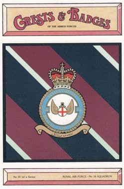 ROYAL AIR FORCE 14 SQUADRON POSTCARD
