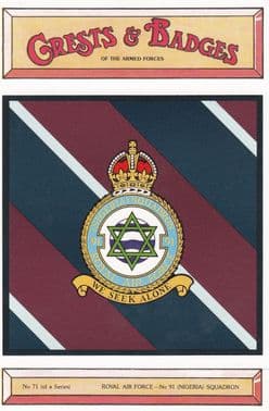 ROYAL AIR FORCE 91 NIGERIA SQUADRON POSTCARD