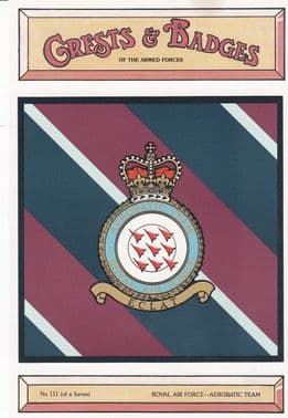 ROYAL AIR FORCE AEROBATIC TEAM POSTCARD
