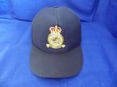 ROYAL AIR FORCE POLICE ( RAFP ) BASEBALL CAP WITH BULLION WIRE BADGE (BLU)
