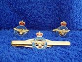 ROYAL AIR FORCE ( RAF ) CUFF LINK AND TIE GRIP / CLIP GIFT SET