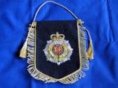 ROYAL CORPS OF TRANSPORT ( RCT ) PENNANT WITH BULLION WIRE EMBROIDERED BADGE