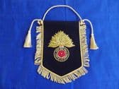 ROYAL FUSILIERS CITY OF LONDON PENNANT WITH BULLION WIRE EMBROIDERED BADGE