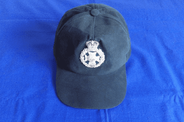ROYAL GREEN JACKETS ( RGJ )  BASEBALL CAP WITH SILVER BULLION WIRE BADGE (GRN)