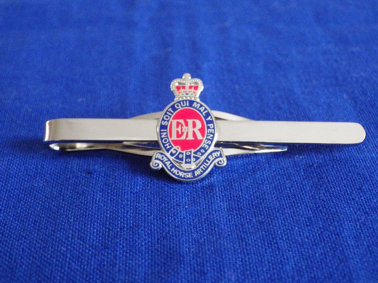 ROYAL HORSE ARTILLERY 3rd REGIMENT RHA TIE GRIP CLIP SLIDE BAR
